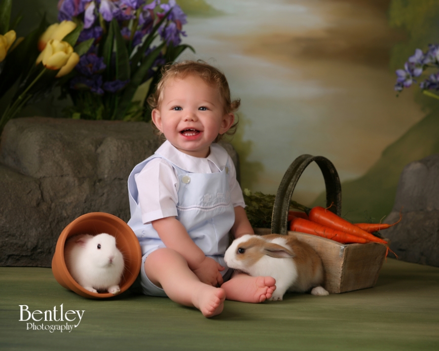Easter Bunny portraits at Bentley Photography