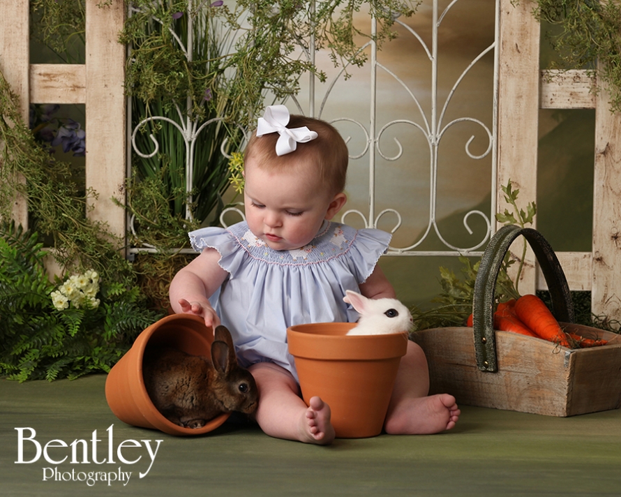 Easter Bunny portraits, children, photographer, Winder, GA, Bentley Photography