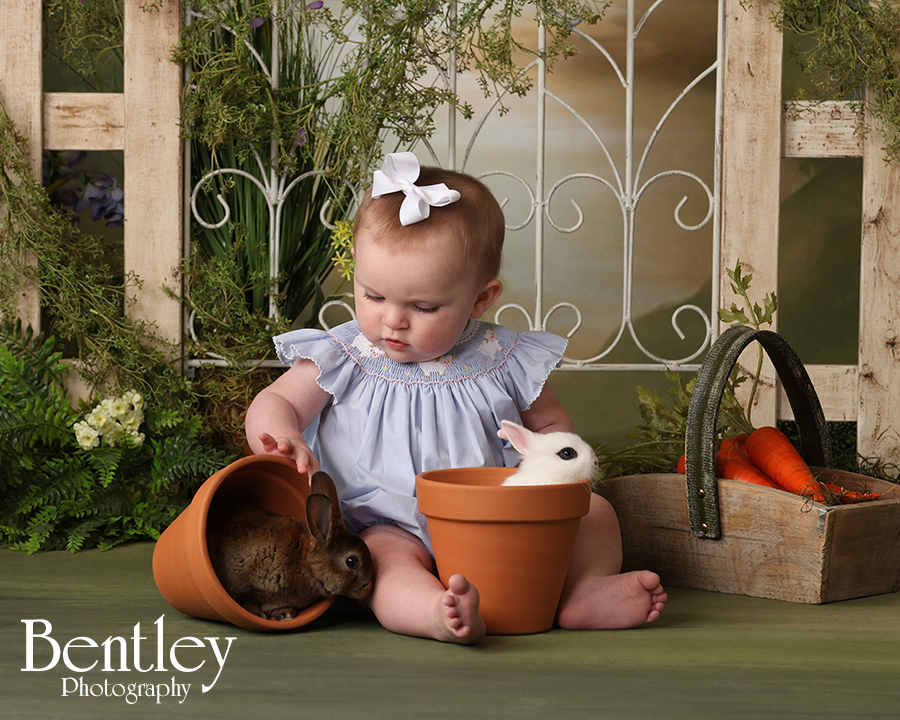 Easter Bunny portraits, children, photographer, Winder, GA, Bentley Photography