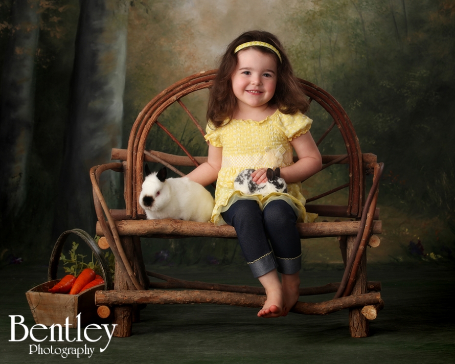 Easter bunny portraits